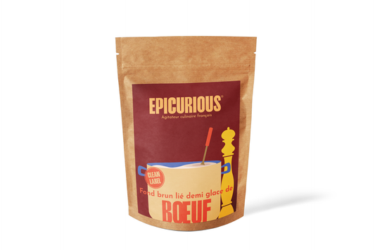 Fond brun lié demi glace